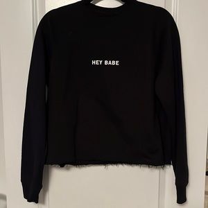 Brunette the label cropped crew neck